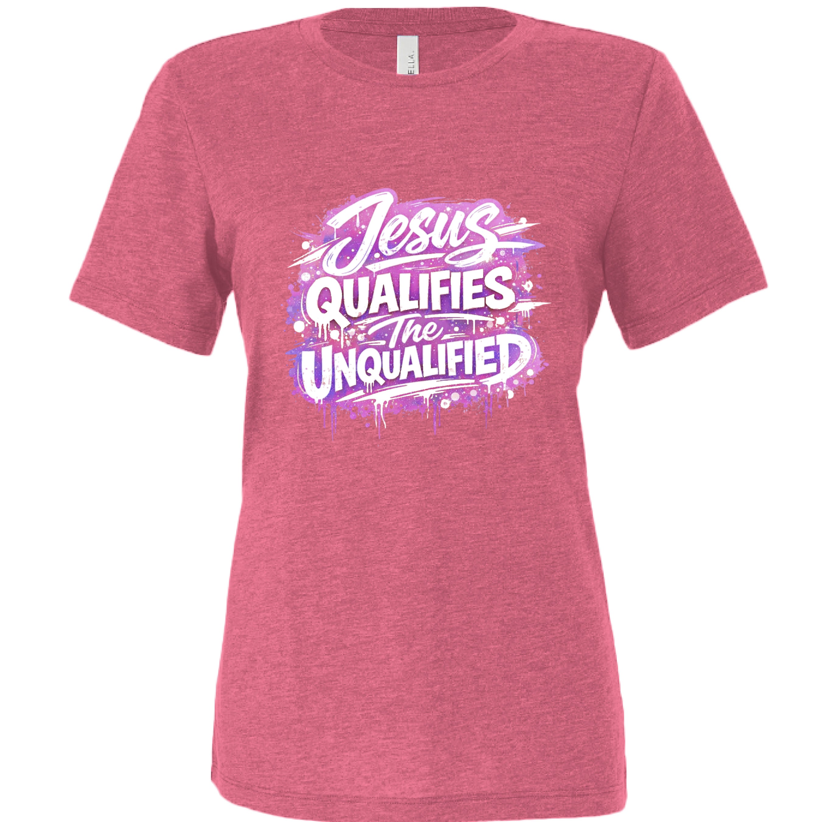 Char Pink Triblend - FRONT